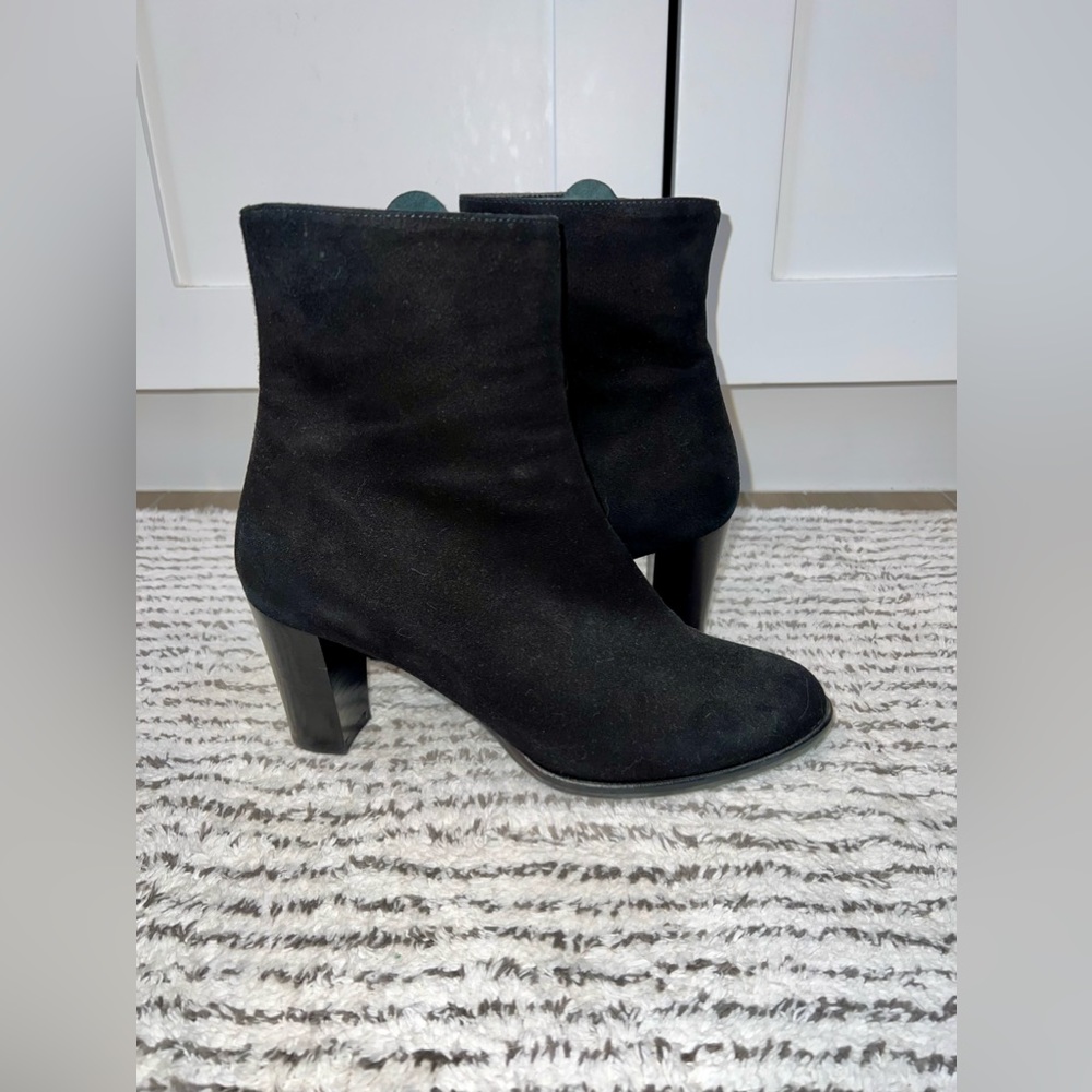 Italian Black Suede Boots
